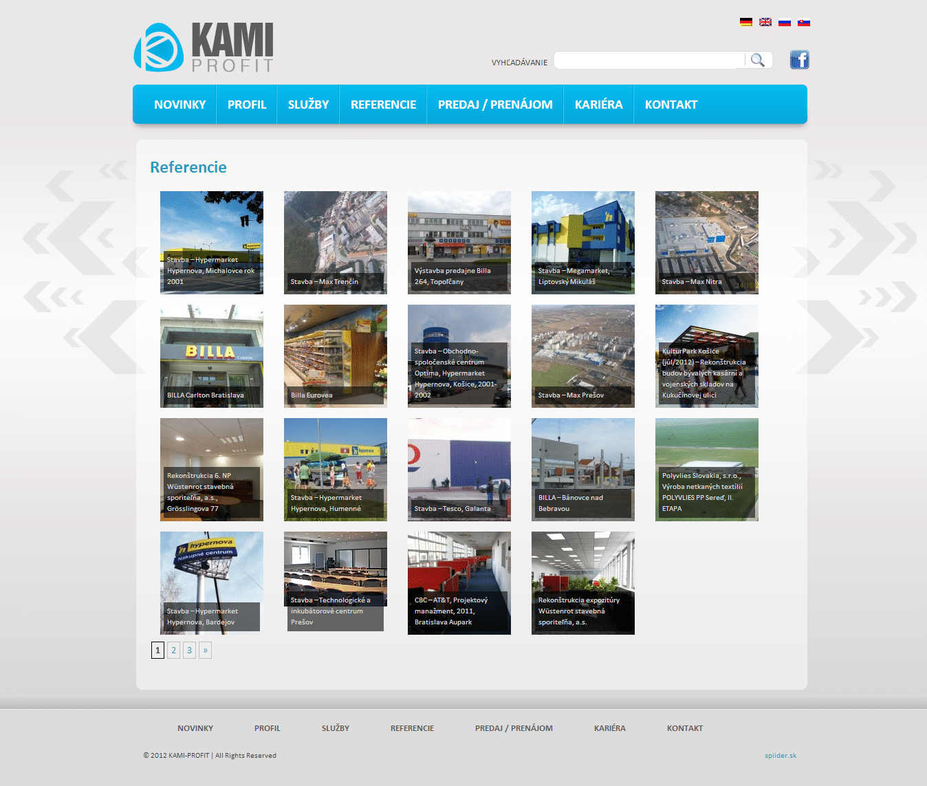 Web Kami Profit, stavebná spoločnosť