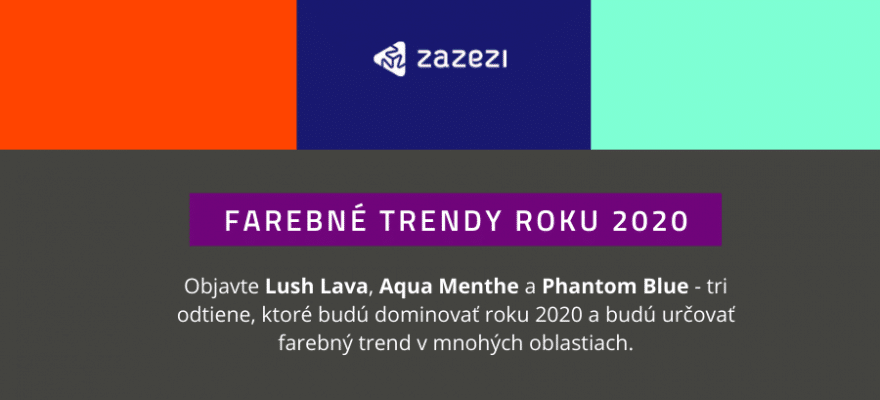 Farebné trendy roku 2020