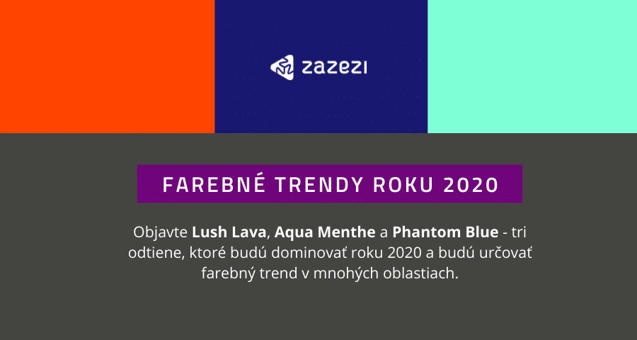 Farebné trendy roku 2020